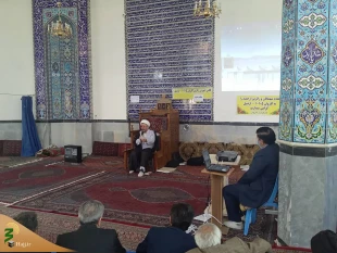 بازدید مسئول دفتر نمایندگی بعثه مقام معظم رهبری در استان اردبیل از روند برگزاری کلاسهای آموزش زائرین حج تمتع استان 6