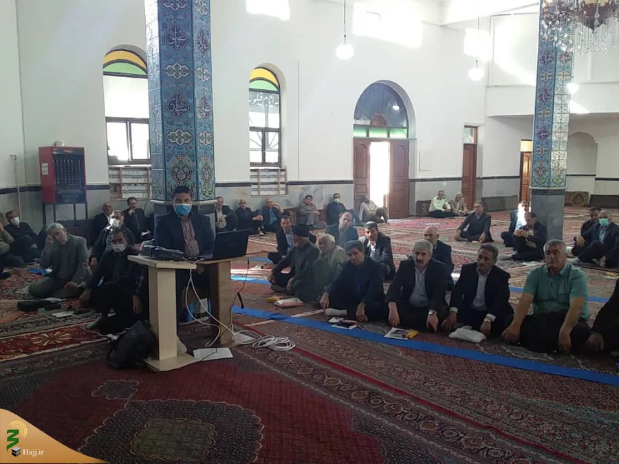 بازدید مسئول دفتر نمایندگی بعثه مقام معظم رهبری در استان اردبیل از روند برگزاری کلاسهای آموزش زائرین حج تمتع استان 7