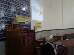بازدید مسئول دفتر نمایندگی بعثه مقام معظم رهبری در استان اردبیل از روند برگزاری کلاسهای آموزش زائرین حج تمتع استان 9