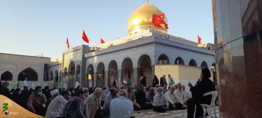 اولین جلسه جامع زائران ایرانی در صحن حرم حضرت زینب (س) 3