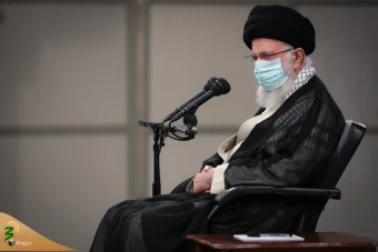 دیدار کارگزاران حج با با حضرت آیت‌الله خامنه‌ای رهبر انقلاب اسلامی
 13