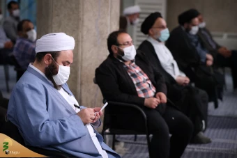 دیدار کارگزاران حج با با حضرت آیت‌الله خامنه‌ای رهبر انقلاب اسلامی
 14