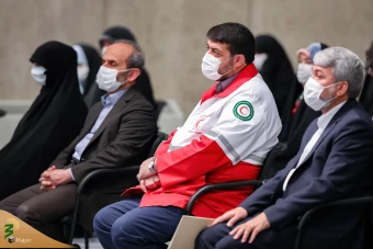دیدار کارگزاران حج با با حضرت آیت‌الله خامنه‌ای رهبر انقلاب اسلامی
 27