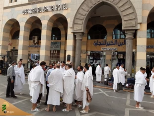 نخستین گروه از زائران مدینه لبیک‌گویان رهسپار خانه خدا شدند 2