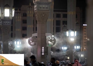 تعداد سایه‌بان‌های نصب شده در مسجدالنبی (ص) افزایش یافت+عکس 4