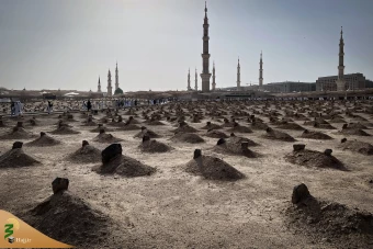حال‌وهوای قبرستان بقیع در ایام حج تمتع ۱۴۰۱ 18