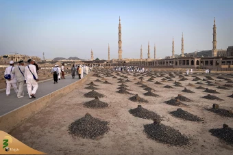 حال‌وهوای قبرستان بقیع در ایام حج تمتع ۱۴۰۱ 24