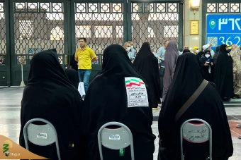 حال‌وهوای قبرستان بقیع در ایام حج تمتع ۱۴۰۱ 33