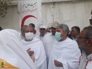سرپرست حجاج ایرانی از مرکز پزشکی در عرفات بازدید کرد 3