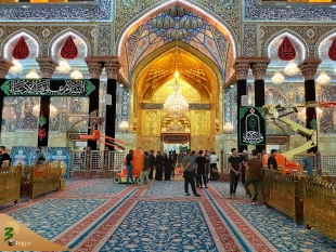 با نزدیک شدن به ماه محرم؛ حرم ارباب سیاه پوش شد 2