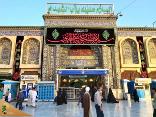 با نزدیک شدن به ماه محرم؛ حرم ارباب سیاه پوش شد 12