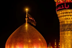 آئین تعویض پرچم گنبد حرم آستان مقدس حسینی و عباسی 2