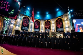 آئین تعویض پرچم گنبد حرم آستان مقدس حسینی و عباسی 14
