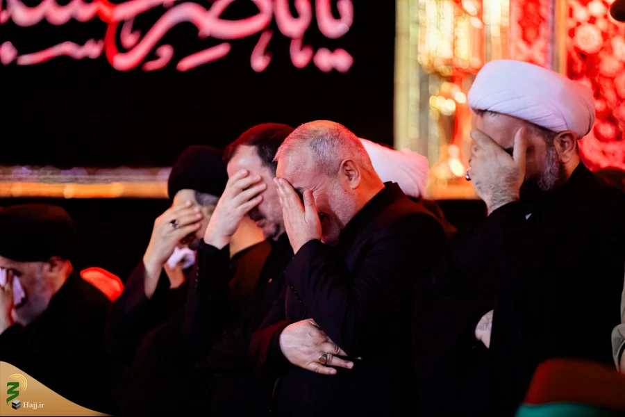 آئین تعویض پرچم گنبد حرم آستان مقدس حسینی و عباسی 9