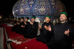 آئین تعویض پرچم گنبد حرم آستان مقدس حسینی و عباسی 6