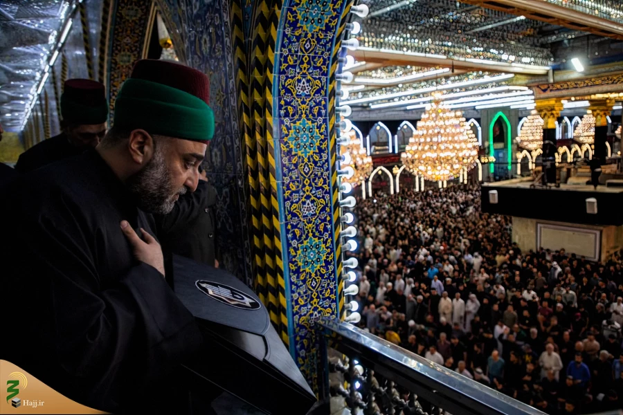 آئین تعویض پرچم گنبد حرم آستان مقدس حسینی و عباسی 15