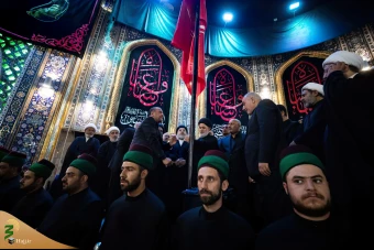 آئین تعویض پرچم گنبد حرم آستان مقدس حسینی و عباسی 10