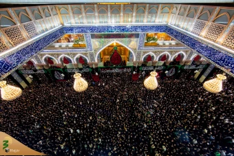 آئین تعویض پرچم گنبد حرم آستان مقدس حسینی و عباسی 18