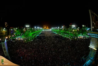 آئین تعویض پرچم گنبد حرم آستان مقدس حسینی و عباسی 19