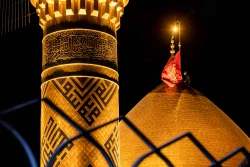 آئین تعویض پرچم گنبد حرم آستان مقدس حسینی و عباسی 13