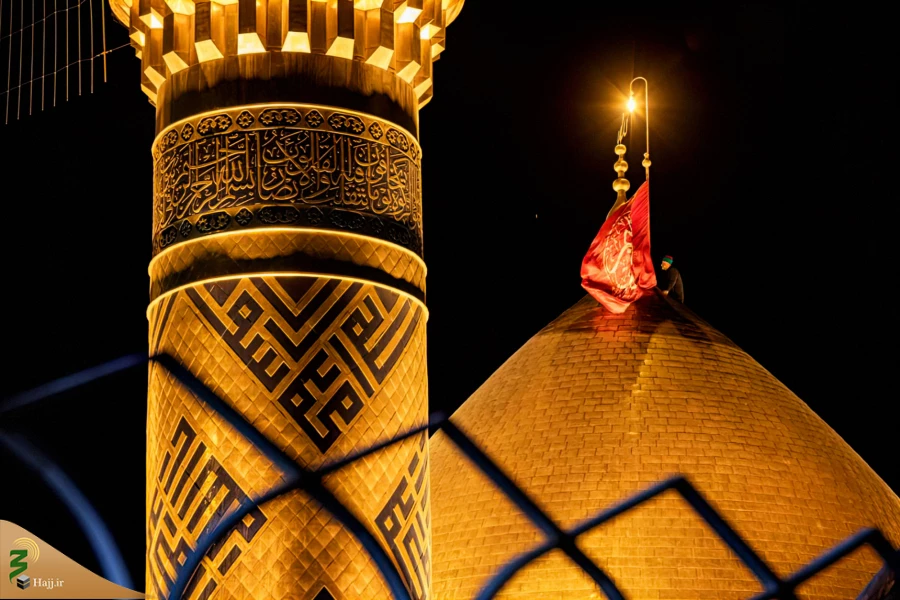 آئین تعویض پرچم گنبد حرم آستان مقدس حسینی و عباسی 13
