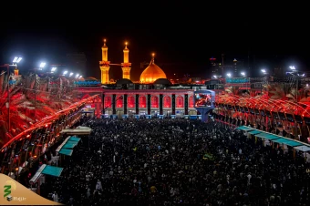 آئین تعویض پرچم گنبد حرم آستان مقدس حسینی و عباسی 21