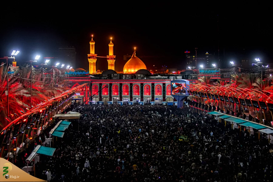 آئین تعویض پرچم گنبد حرم آستان مقدس حسینی و عباسی 21