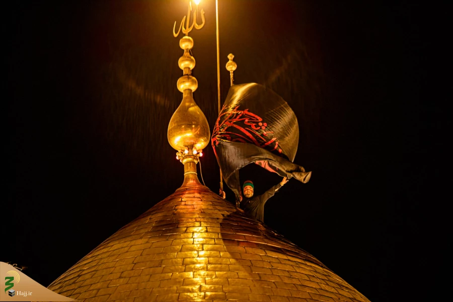 آئین تعویض پرچم گنبد حرم آستان مقدس حسینی و عباسی 22