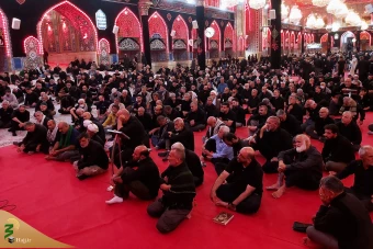 عزاداری عاشقان اباعبدالله الحسین در کربلای معلی 9