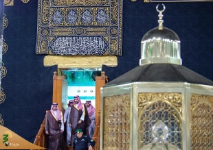 غبارروبی خانه کعبه با حضور ولیعهد عربستان 4