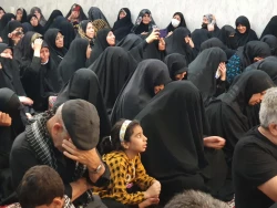 عزاداری شام شهادت امام سجاد ع در سرداب امام علی (ع) حرم حضرت اباالفضل العباس (ع) 8