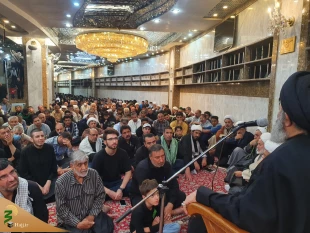 عزاداری شام شهادت امام سجاد ع در سرداب امام علی (ع) حرم حضرت اباالفضل العباس (ع) 18
