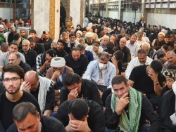 عزاداری شام شهادت امام سجاد ع در سرداب امام علی (ع) حرم حضرت اباالفضل العباس (ع) 19