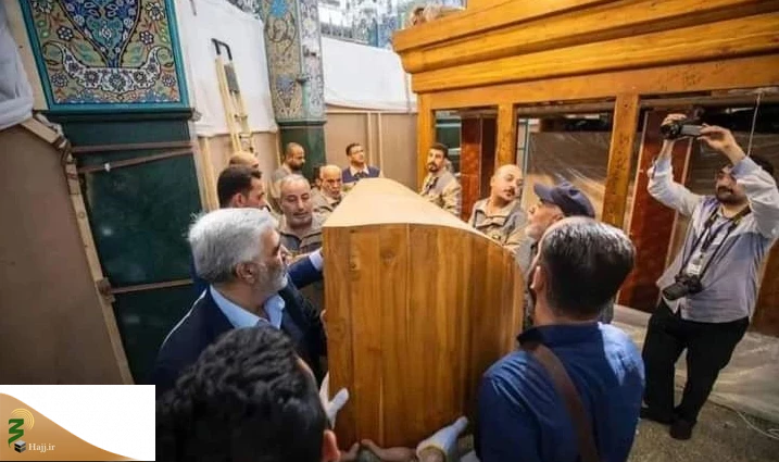 سازه چوبی ضریح جدید حرم حضرت زینب (س) نصب شد+تصاویر 2