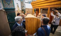 سازه چوبی ضریح جدید حرم حضرت زینب (س) نصب شد+تصاویر 2