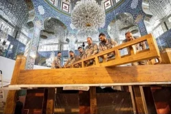 سازه چوبی ضریح جدید حرم حضرت زینب (س) نصب شد+تصاویر 2