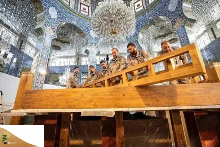 سازه چوبی ضریح جدید حرم حضرت زینب (س) نصب شد+تصاویر 2