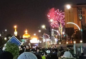 آسمان مشهدالرضا نورافشانی شد