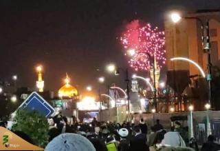 آسمان مشهدالرضا نورافشانی شد