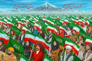 «ایران یکپارچه» دیوارنگاره جدید میدان ولیعصر(عج) شد