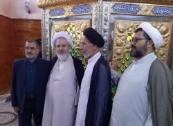 دیدار مسئول دفتر نمایندگی بعثه در نجف با تولیت امام زاده سید ابراهیم الغمر (ع) 2