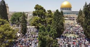 اقامه نماز جمعه در مسجدالاقصی با حضور ۵۰ هزار نمازگزار