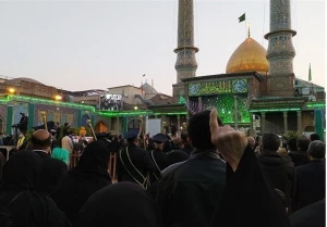 آیین تعویض پرچم حرم حضرت عبدالعظیم حسنی (ع) برگزار شد