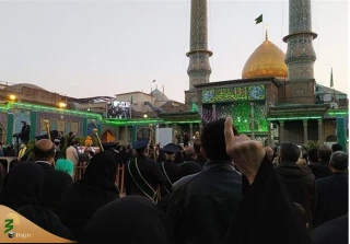 آیین تعویض پرچم حرم حضرت عبدالعظیم حسنی (ع) برگزار شد