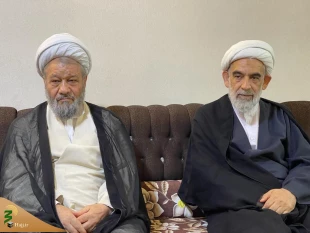 دیدار حضرت آیت الله قمی با نماینده بعثه رهبری در عراق 2