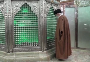 حضور رهبر معظم انقلاب در حرم حضرت عبدالعظیم حسنی(ع)