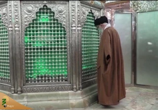 حضور رهبر معظم انقلاب در حرم حضرت عبدالعظیم حسنی(ع)