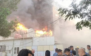 
آتش سوزی در هتلی در کربلا/ زائران ایرانی آسیب ندیدند
