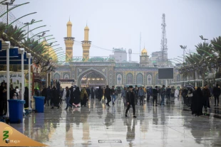 تصاویری از بارش باران در بین الحرمین 5