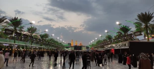 تصاویری از بارش باران در بین الحرمین 7